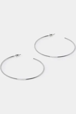 River Island Womens Thin Hoop Earrings