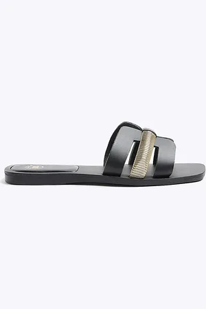 River Island Womens Leather Flat Sandals