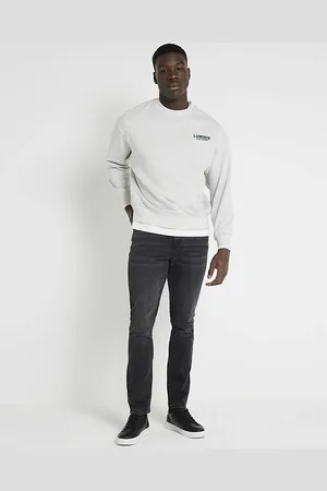 kind society Mens River Island Washed Skinny Fit Jeans