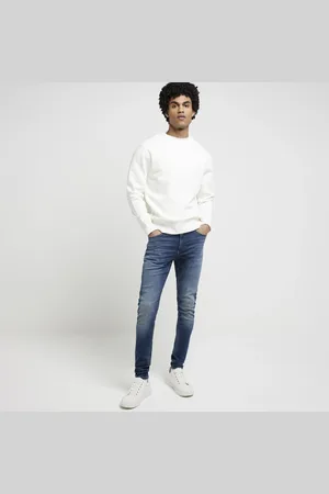 kind society Mens River Island Super Skinny Spray On Jeans