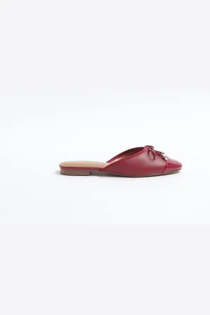 River Island Womens Backless Mule Ballet Pumps