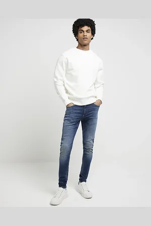 kind society Mens River Island Super Skinny Spray On Jeans