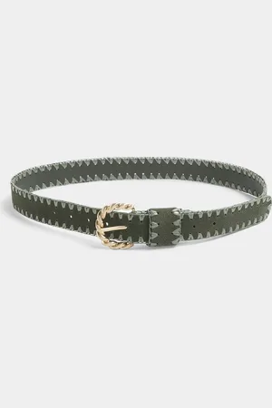 River Island Womens Suede Whipstitch Belt