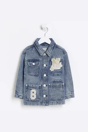 River Island Mini Badged Denim Jacket