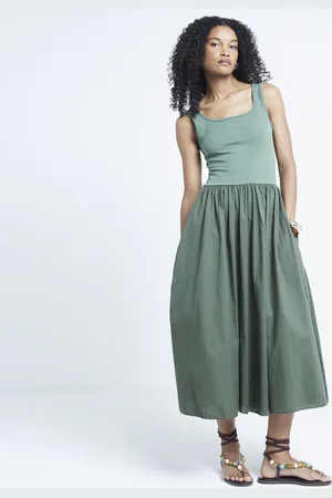 River Island Womens Hybrid Skater Midi Dress