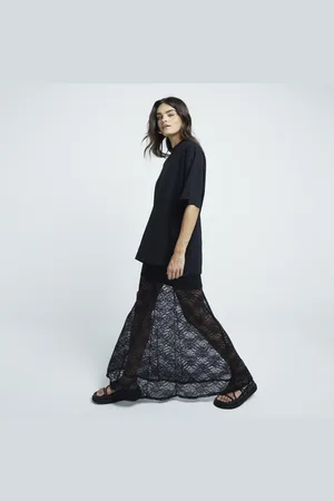 River Island Womens Lace Maxi Skirt