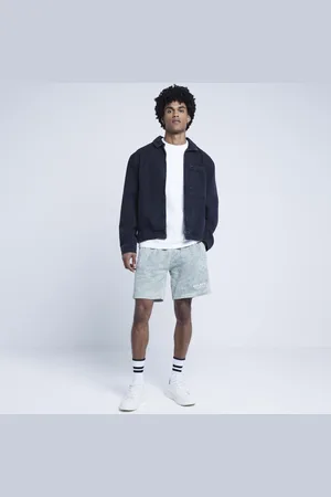 River Island Mens Regular Fit Tie Dye Shorts