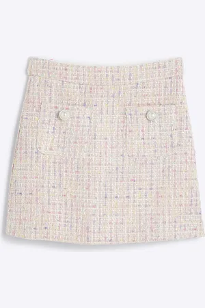 River Island Girls Boucle Skirt