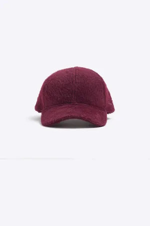 River Island Womens Fluffy Textured Cap
