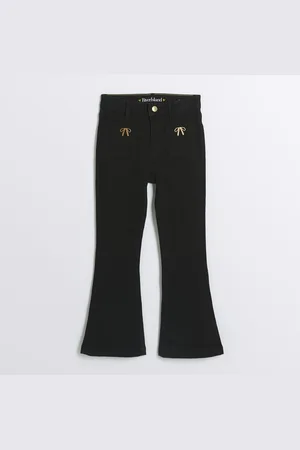 River Island Girls Bow Detail Flared Jeans