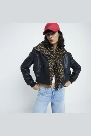 River Island Womens Leopard Print Scarf