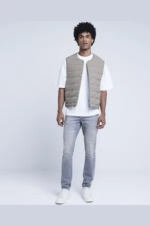 River Island Mens Skinny Fit Faded Jeans