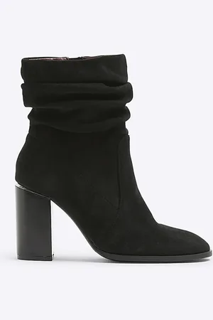 River Island Womens Slouch Heeled Ankle Boots