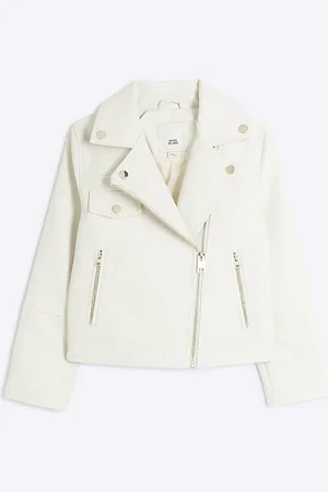 River Island Girls Quilted Cuff Biker Jacket