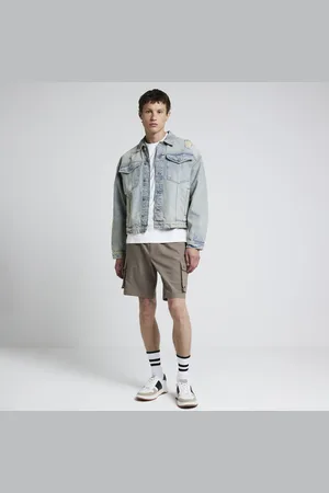 River Island Mens Regular Fit Smart Cargo Shorts
