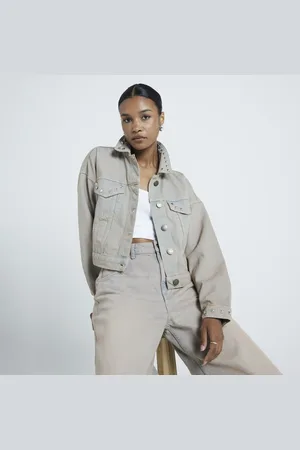 River Island Womens Studded Denim Jacket