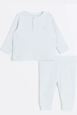 River Island Baby Boys Rib Sweatshirt Set