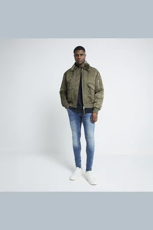 River Island Mens Spray On Skinny Fit Jeans