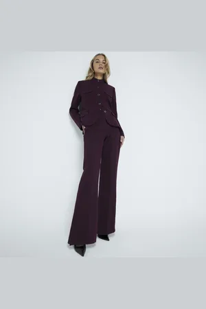 River Island Womens Side Split Flare Trouser