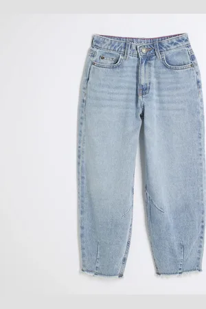 River Island Girls Barrel Tapered Jean