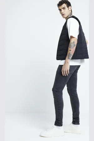 River Island Mens Spray On Skinny Fit Jeans
