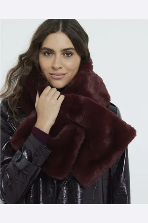 River Island Womens Pull Through Faux Fur Scarf