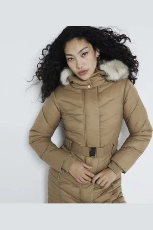 River Island Womens Longline Padded Coat