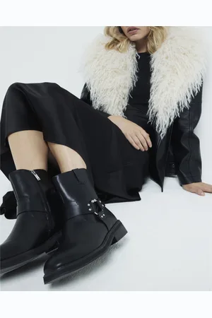 River Island Womens Ankle Biker Boots