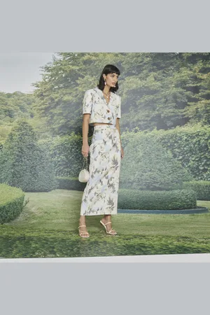 River Island Womens Floral Tailored Maxi Skirt