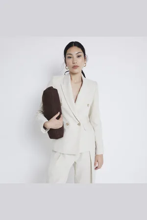 River Island Womens Linen Blend Blazer