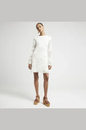 River Island Womens Crochet Skater Mini Dress