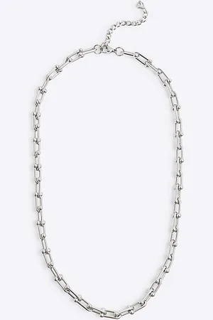 River Island Mens Ball Link Chain Necklace