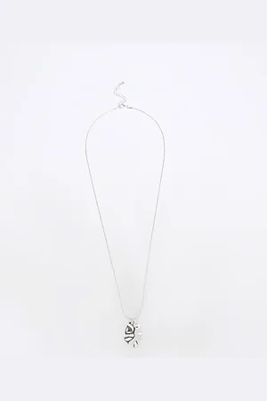 River Island Womens Chain Pendant Necklace