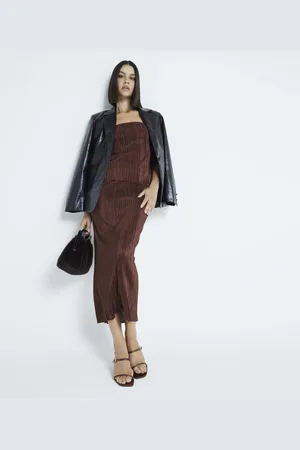 River Island Womens Plisse Midi Skirt