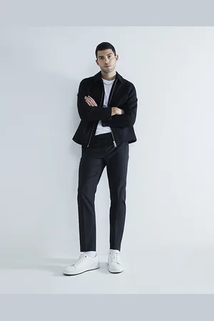 River Island Mens Skinny Fit Twill Trousers