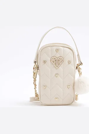 River Island Girls Quilted Stud Cross Body Bag