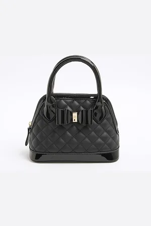 River Island Girls Quilted Bow Tote Bag