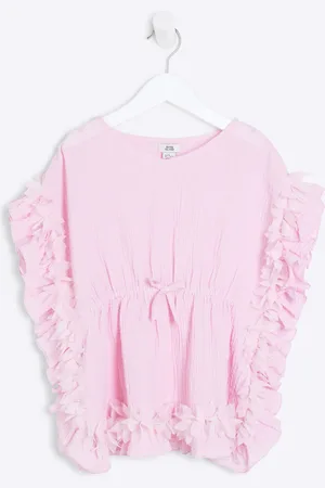 River Island Mini Girls 3D Flower Kaftan
