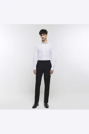 River Island Mens Skinny Fit Smart Trousers