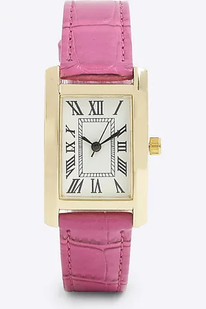River Island Womens Rose Gold Link Watch
