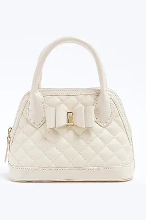 River Island Girls Quilted Bow Tote Bag