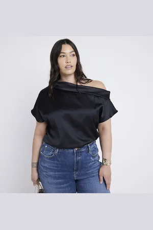 River Island Womens Plus Off Shoulder Short Sleeve Top