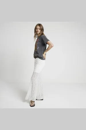 River Island Womens Lace Maxi Skirt