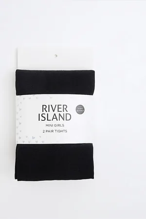 River Island Mini Girls 40 Denier Tights 2 Pack