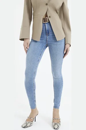 River Island Womens Denim High Rise Super Skinny Jeans