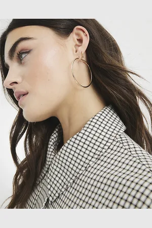 River Island Womens Pack Of 3 Mixed Hoop Earrings