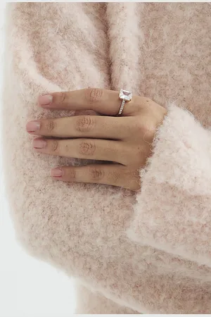 River Island Womens Rose Gold Cubic Zirconia Ring