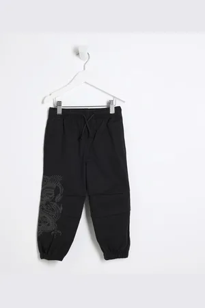 River Island Mini Boys Embroidered Cargo Trousers