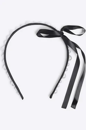 River Island Pearl Bow Headband
