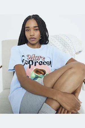River Island Womens Espresso Top & Shorts Loungewear Set